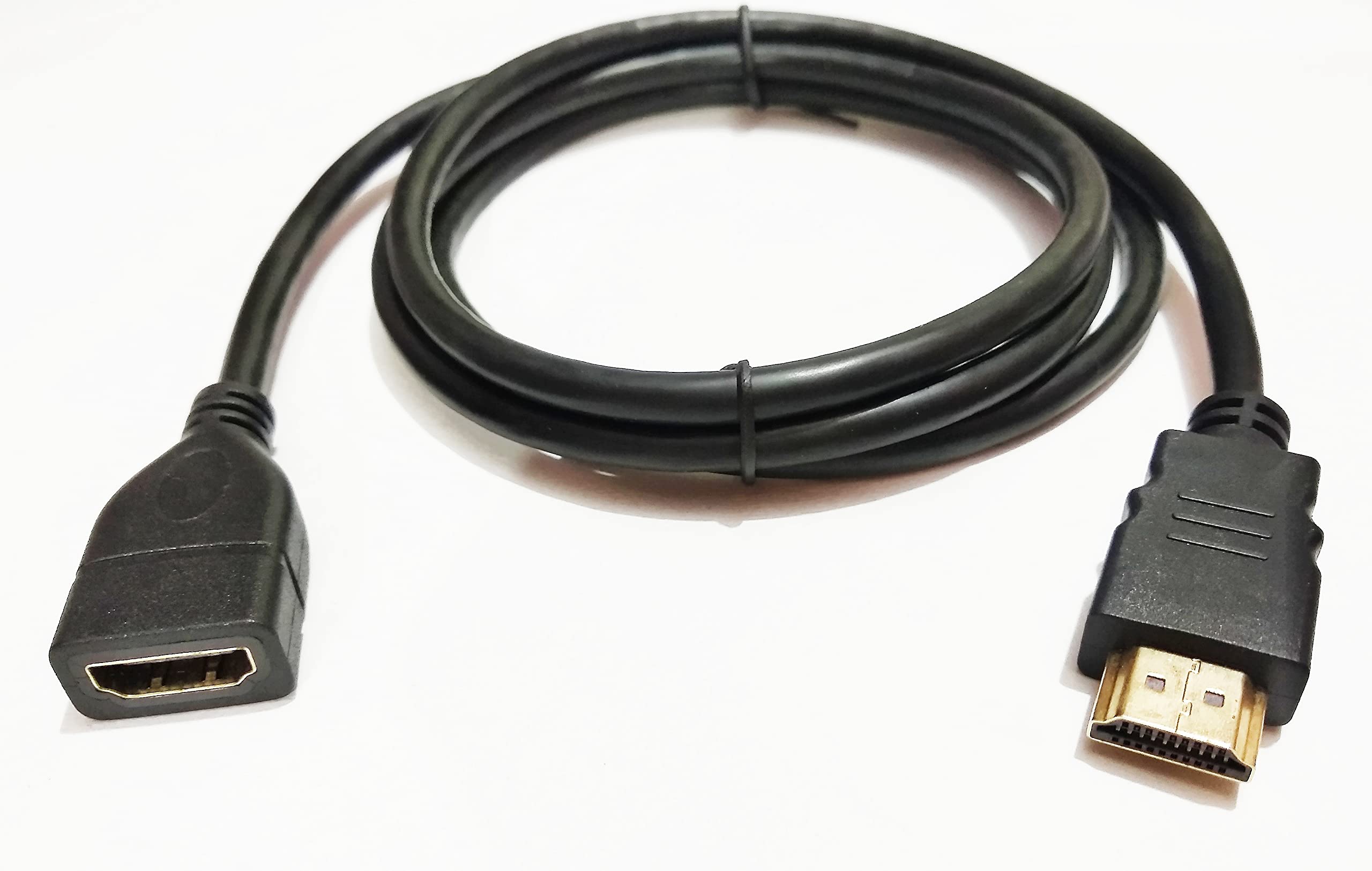 High Speed 4K HDMI Male to Female Extension Cable (91CM) 3 Feet For HDTV, LED-TV, Computer, Laptop, Projector, HDMI Dongle, Gaming Device.