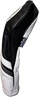 Vista 5 de Fundas para cabezas de golf de cuero blanco y negro estilo 1, 3, 5, X Driver y Fairway Head Covers para conductores de 460 cc