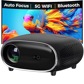 ?13500 Lumens, Auto Focus & HDMI ARC TOPTRO SmartPix Projector 4K Ultra HD Support, 1080p Native Full HD, Auto Keystone 5G WiFi BT YouTube Prime Netflix Hotstar 300