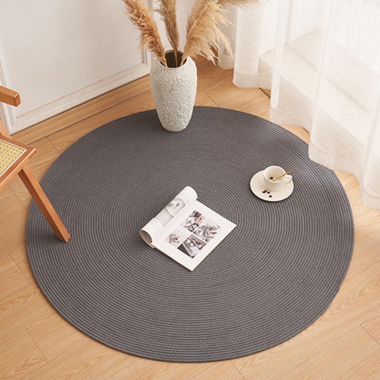 Amazon|ラグ 円形 洗える カーペット 編み込み 丸 ラグマット Amazon|ラグ 円形 洗える カーペット 編み込み 丸 ラグマット