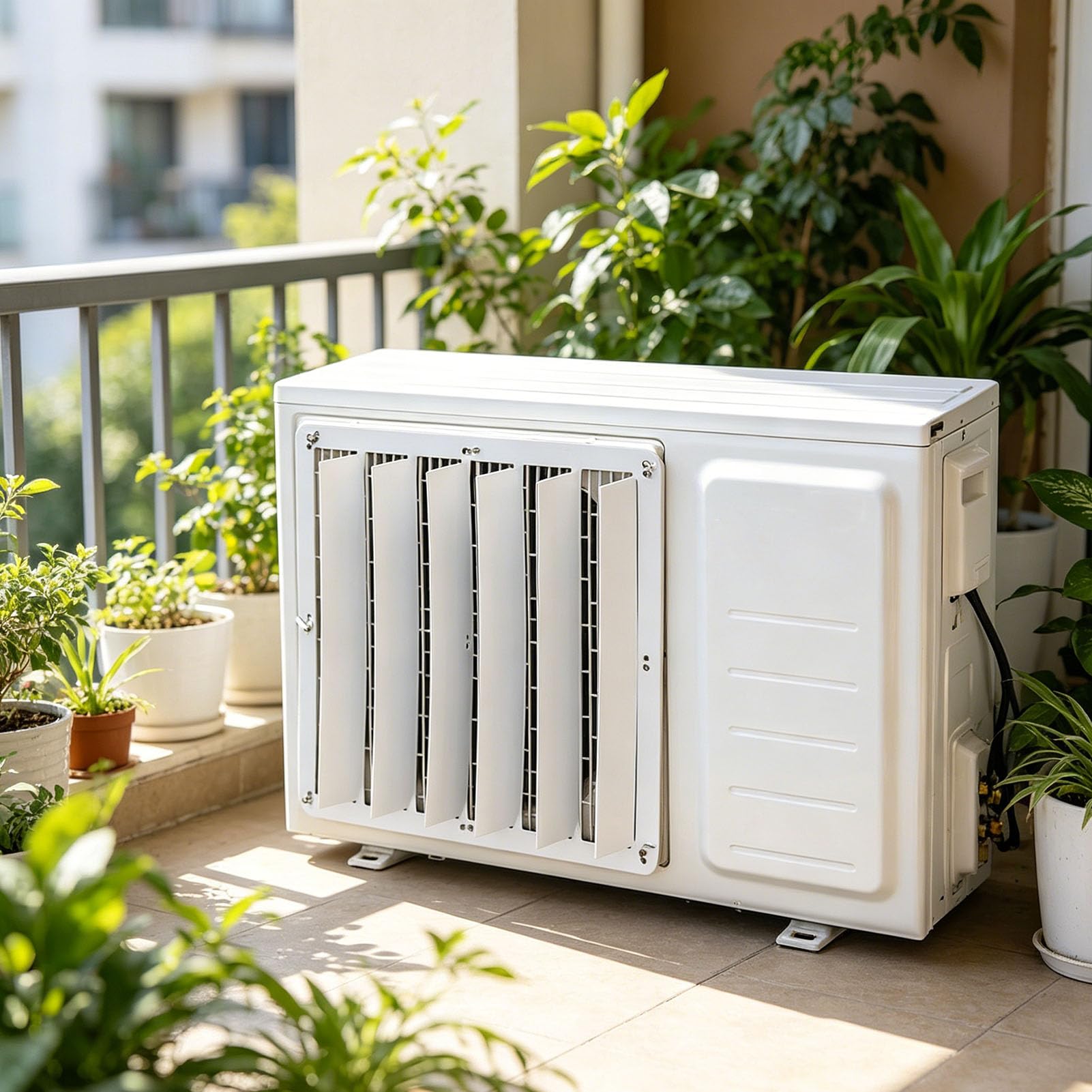 Deflettore per condizionatore d'aria in acciaio inossidabile, copertura universale anti-diretta per guida del vento, deviatore pompa di calore, deflettore condensatore per raffreddamento efficiente