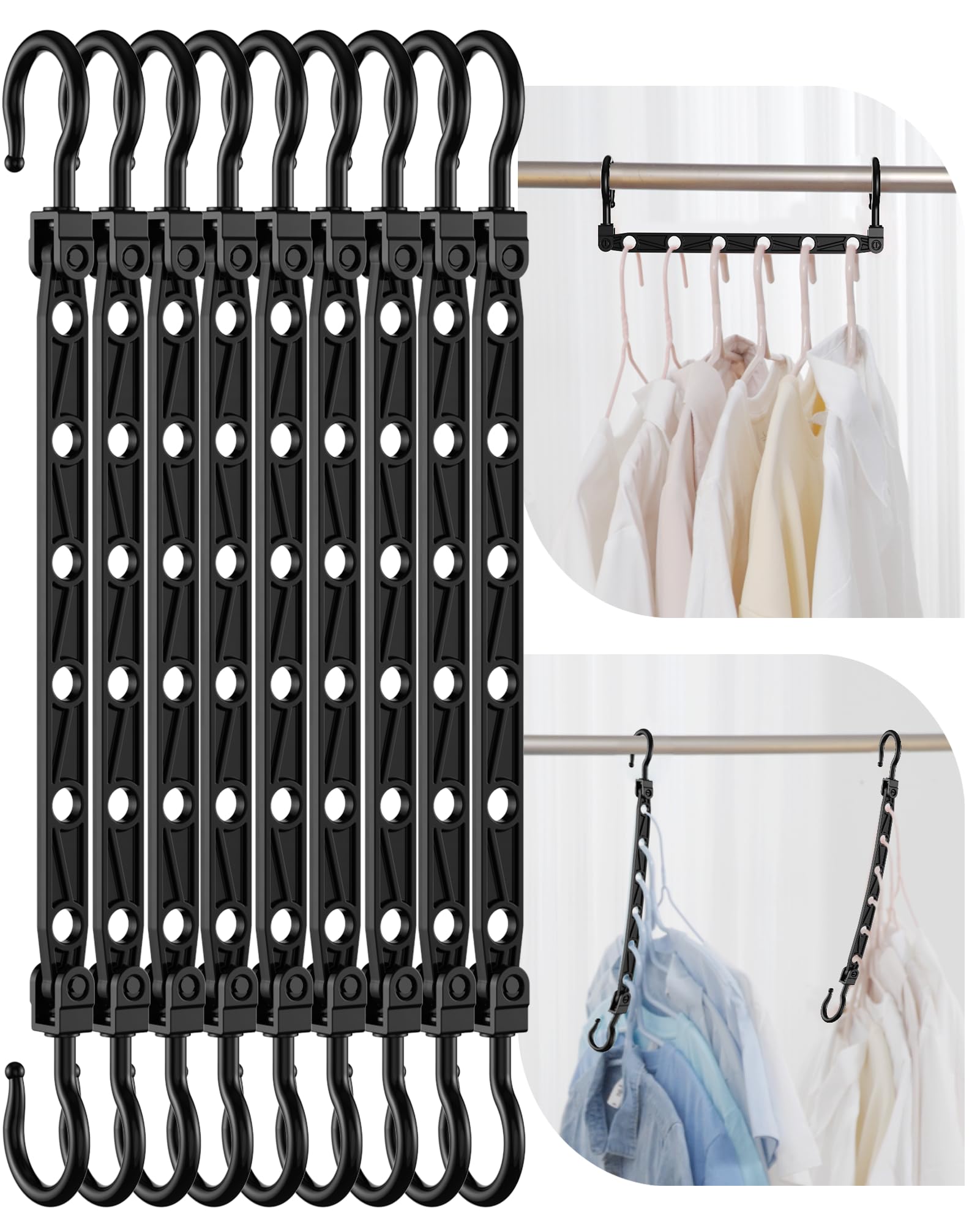 Latoxcaa Space Saving Hangers for Clothes, 16 Colour