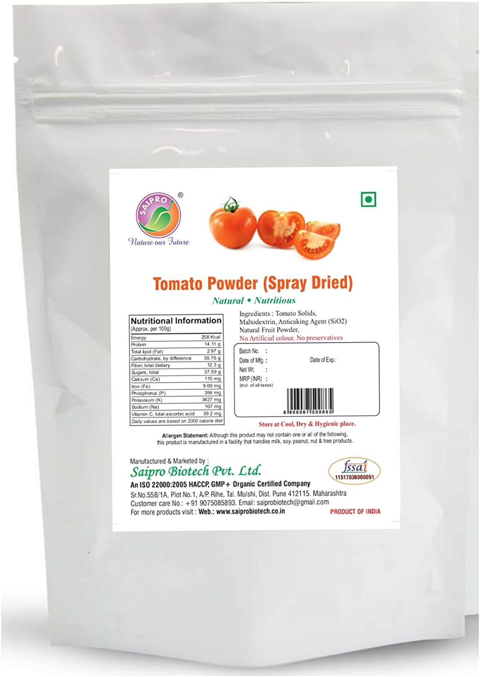 Saipro Pomogrenate Powder, Strawberry Powder, Pineapple Powder Combo of 3 each 200 gm (total 600 gm) | For Food| Juice| Smoothie| Ingredient in beverages, cooking,baking, cosmetics, all natural No Artificial, Color No Preservatives