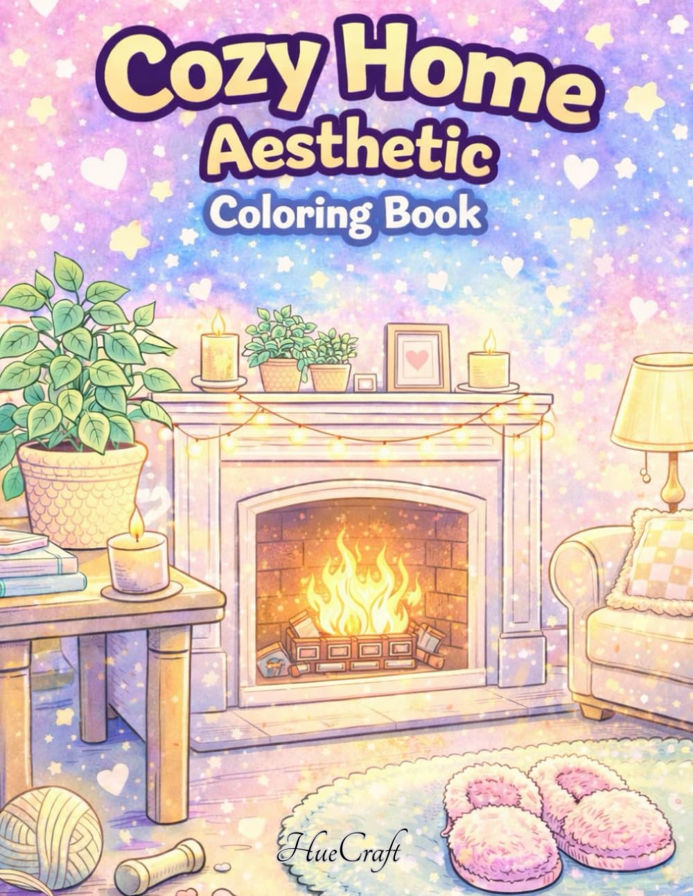 Cozy Home Aesthetic Coloring Book: Relaxing and Comforting Home Scenes for Stress Relief and Mindful Coloring
