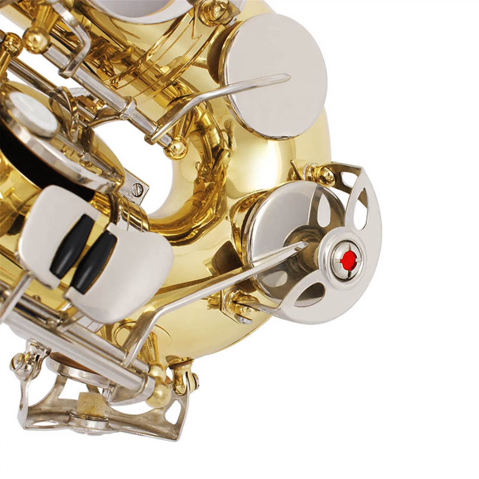 MIB Sassofono Contralto Ottone Laccato Oro Mi Piatto Sax Strumento Musicale A Fiato con Custodia Sassofono principiante