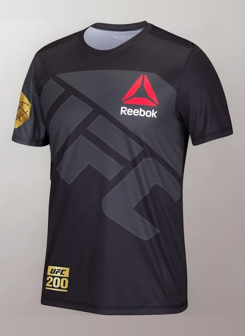 UFC 200 UFC Men's Black Fight Kit Champion Gold Commemorative Walkout Jersey CC6424