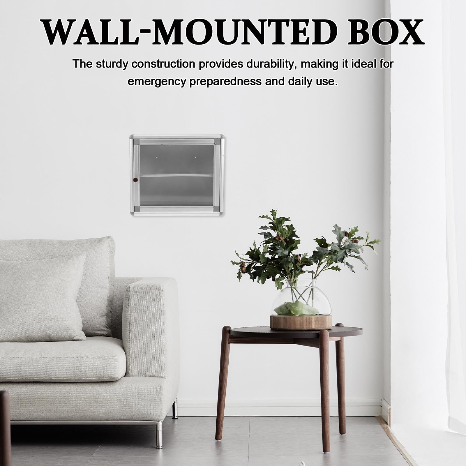 Botiquín de Pared Metálico de Aleación Diseño Ahorrador de Espacio y Construcción Duradera para Entornos Comunitarios y Bancos