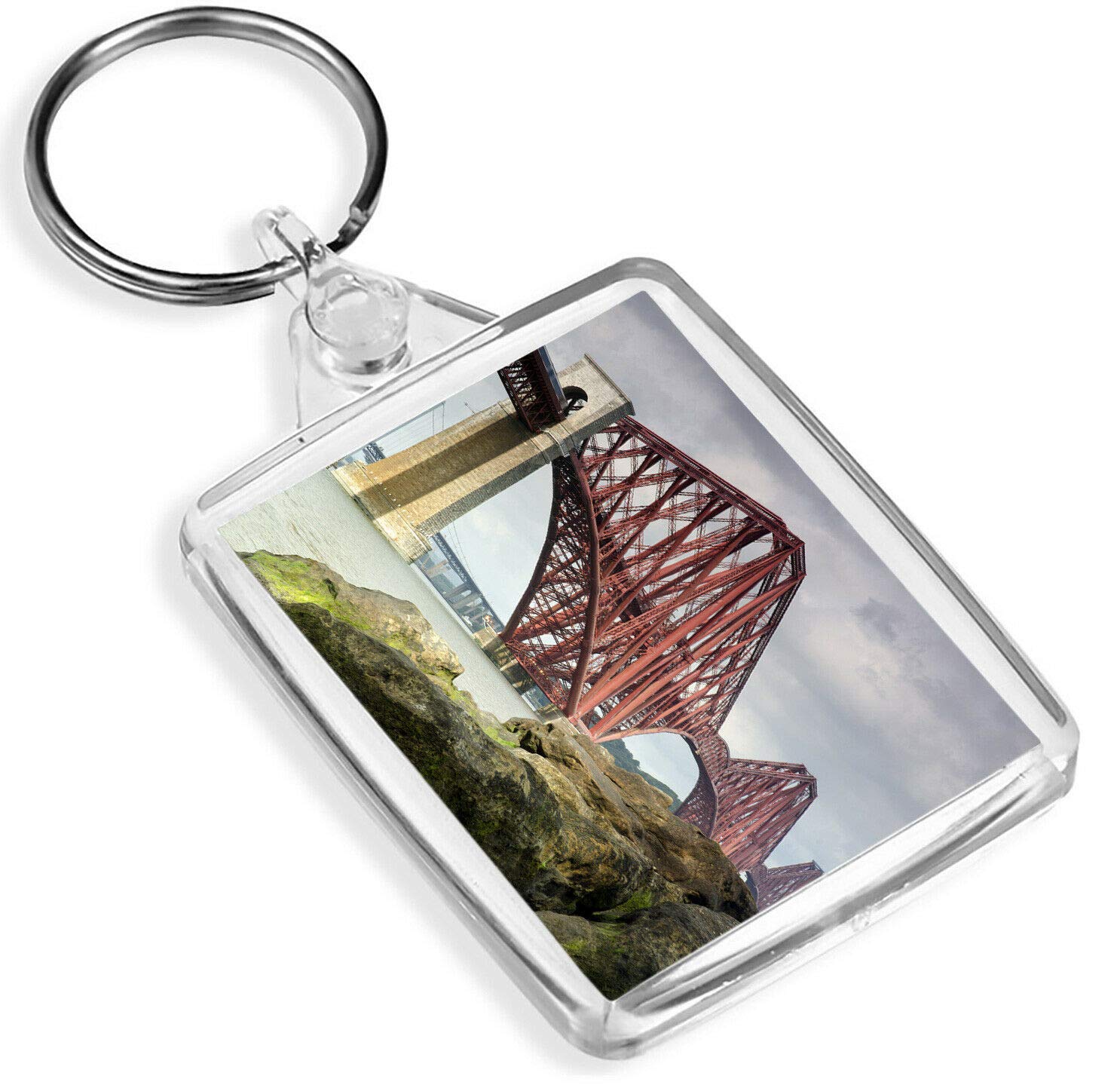 Pretty Forth Road Bridge Keyring - IP02 - Scotland Great Britain #16231