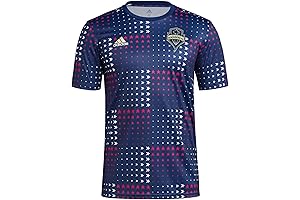 Adidas Seattle Sounders MLS Men's Americana Pre-Match Soccer Jersey, Navy Blue