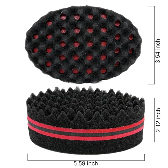 Hair Sponge, Curl Twist Sponge Brush for Black Men Curls Afro Dreads, 1 Pc | Big Holes, Hair Twister, Curling Sponge Brush Locking Curlers for Hair Styling Brush, Coil Wave