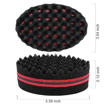 Hair Sponge, Curl Twist Sponge Brush for Black Men Curls Afro Dreads, 1 Pc | Big Holes, Hair Twister, Curling Sponge Brush Locking Curlers for Hair Styling Brush, Coil Wave