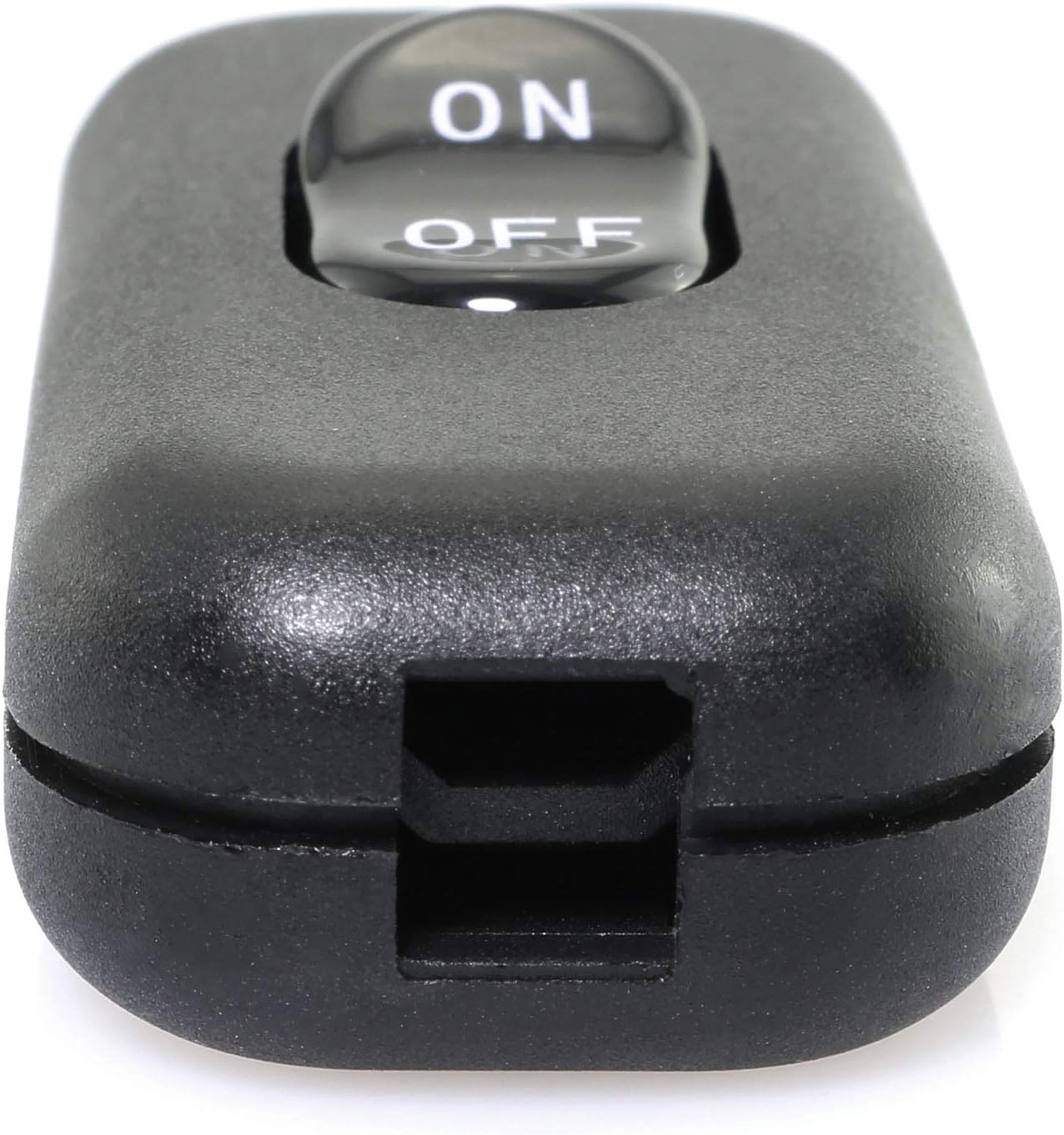 E-outstanding Inline Cord Switch On/Off Black Button Feed Cord Switch for Table Lamp Desk Light Bed Lamp 6A 250V