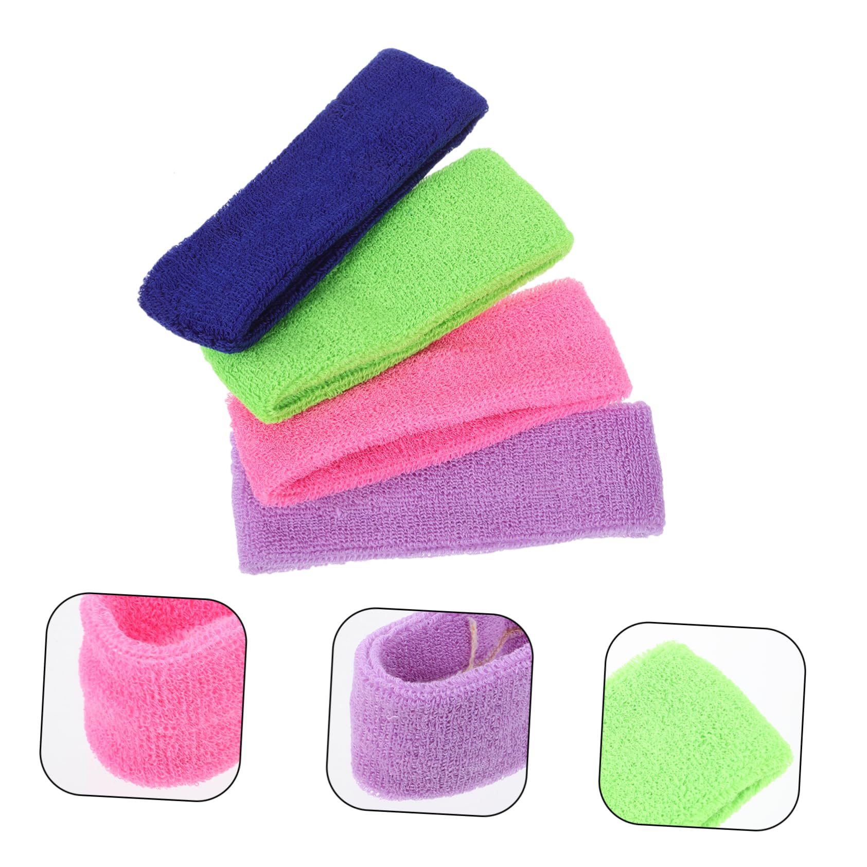 HEMOTON Schweißabsorbierendes Stirnband Breites Sport-Stirnband Trainieren Grau Seide Schweiß Stirnband Bequemes Stirnband Schweißbänder Polyestergarn