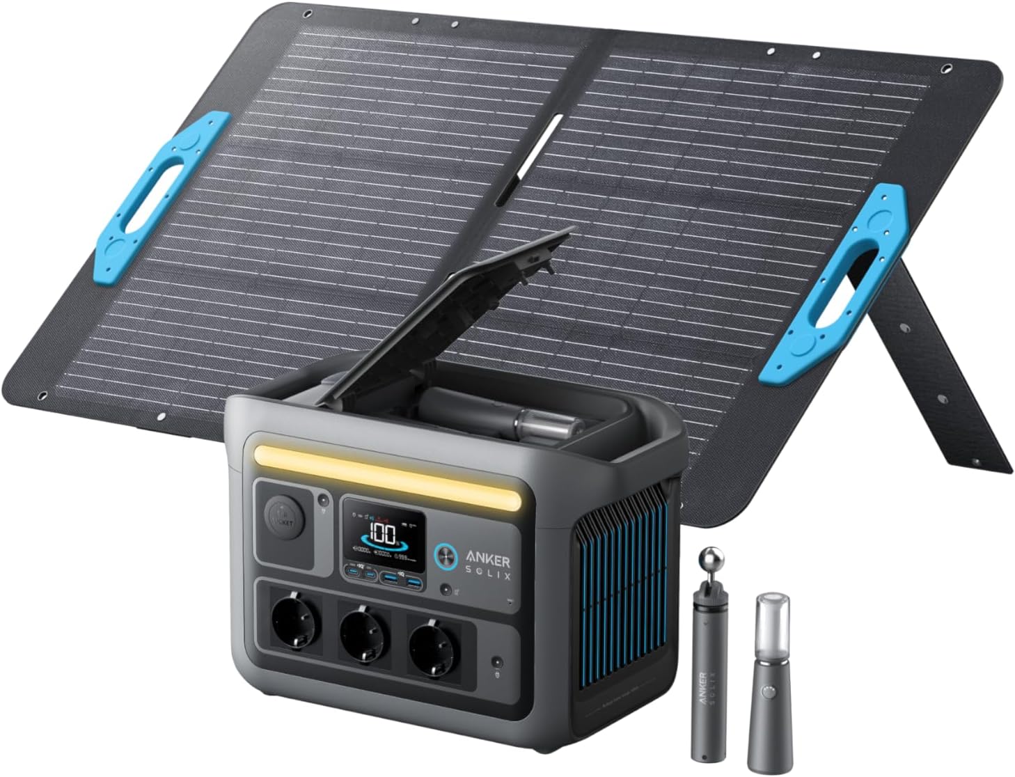 Anker SOLIX C800 Plus Station électrique Portable et Panneau Solaire
