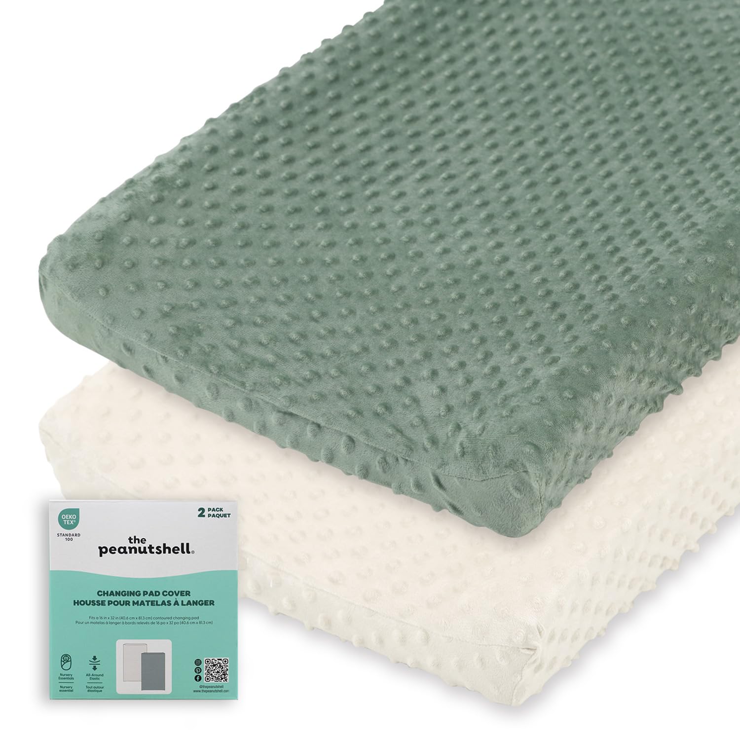 The Peanutshell Minky Dot 2-Pack