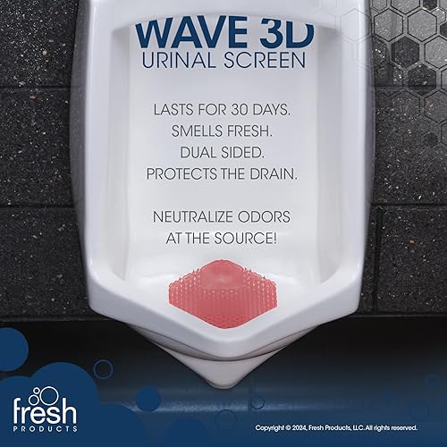 Miniatura 49 de Fresh Products Wave 3D, prácticamente elimina las salpicaduras de orina, uso de 30 días, fácil instalación, bacterias beneficiosas, fragancia