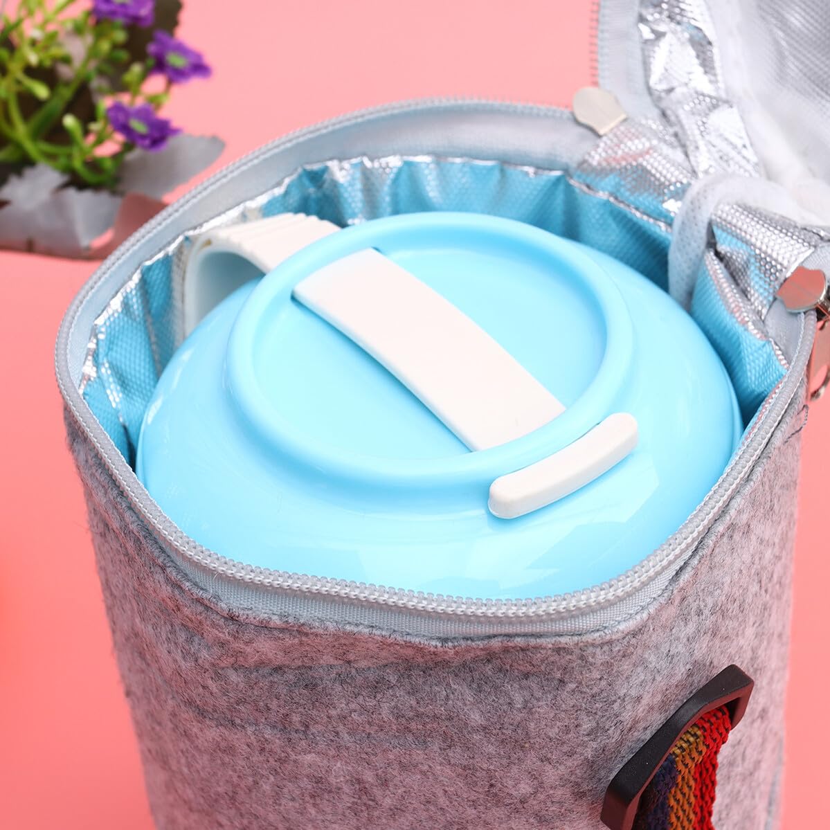 Alipis Boîte à Lunch en Acier Inoxydable 1, 8 L à Double Compartiment