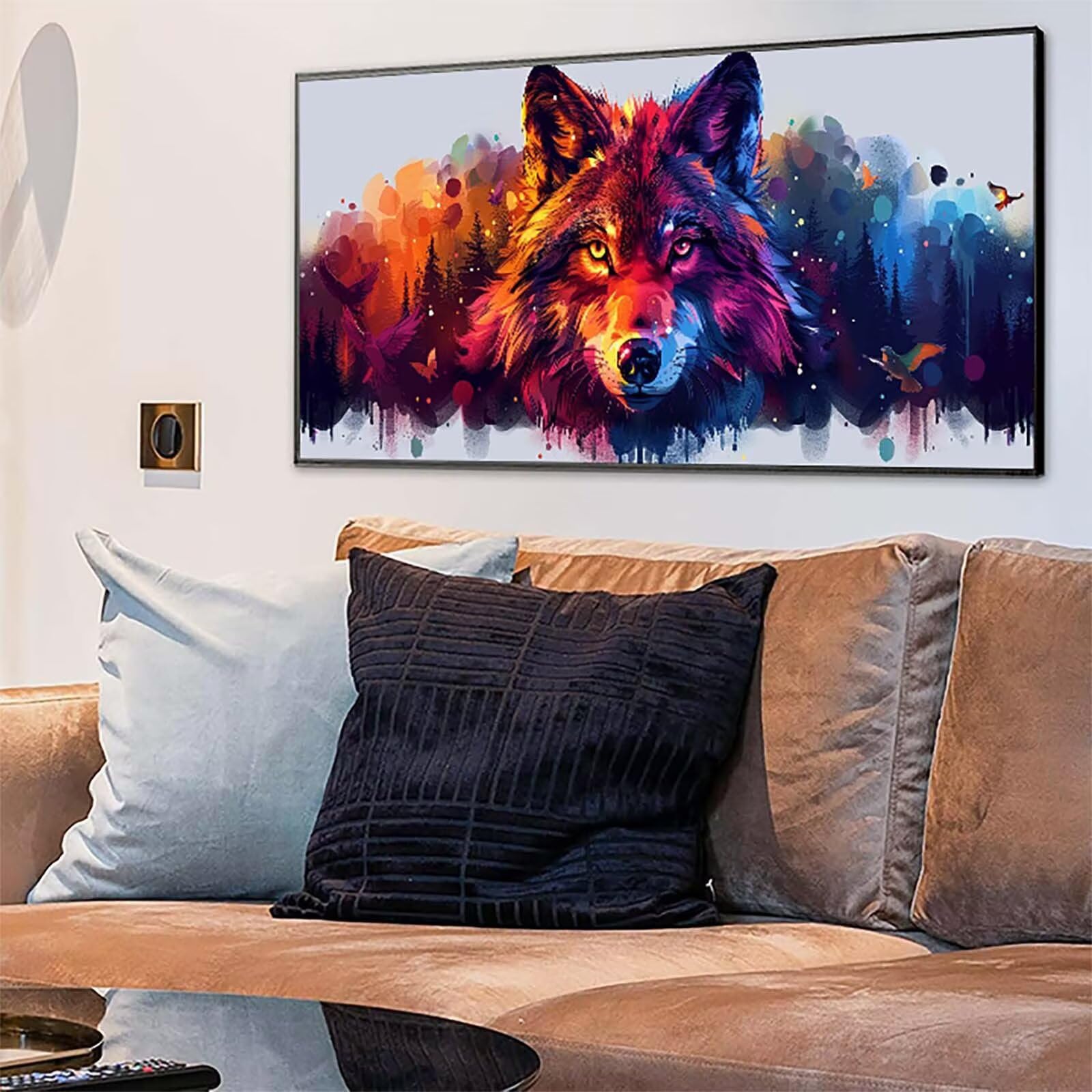 Wolf Diamond Painting Grandi Dimensioni 80x160cm, Diamond Painting 6-1029