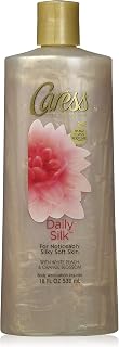 Caress Body Wash 18 Ounce Daily Silk (Silkening) (532ml) (3 Pack)