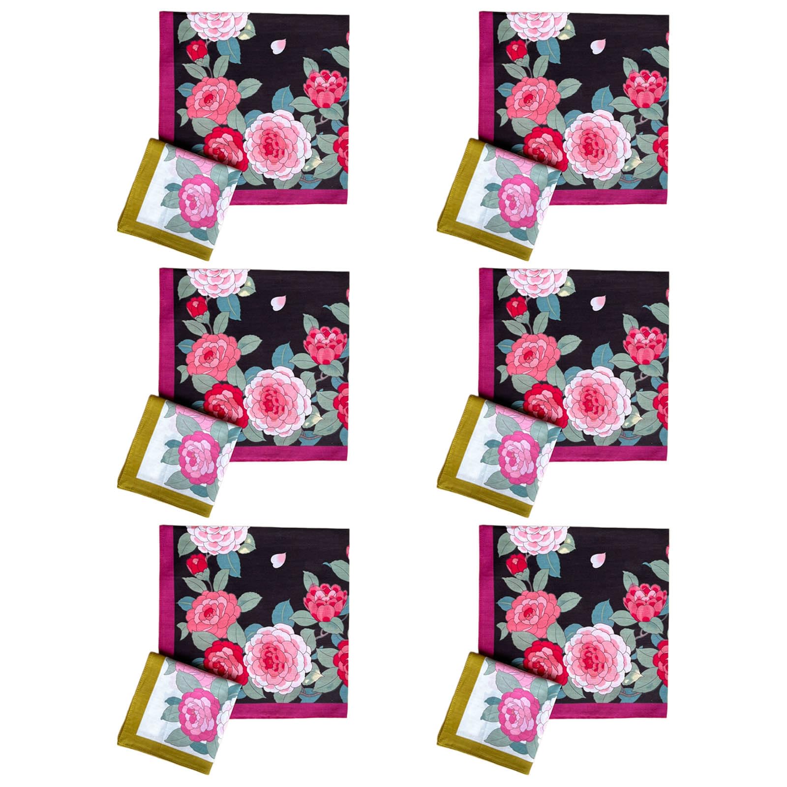 Fazzoletto con motivo floreale, 43,2 x 43,2 cm, grande asciugamano assorbente per lo sport, fazzoletti quadrati, fazzoletti da taschino da uomo