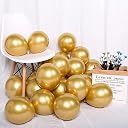 Flyloons 25 pcs Gold Silver Chrome Balloons for Birthday decoration celebration Anniversary baby shower Girls Boys Men Women gallery image