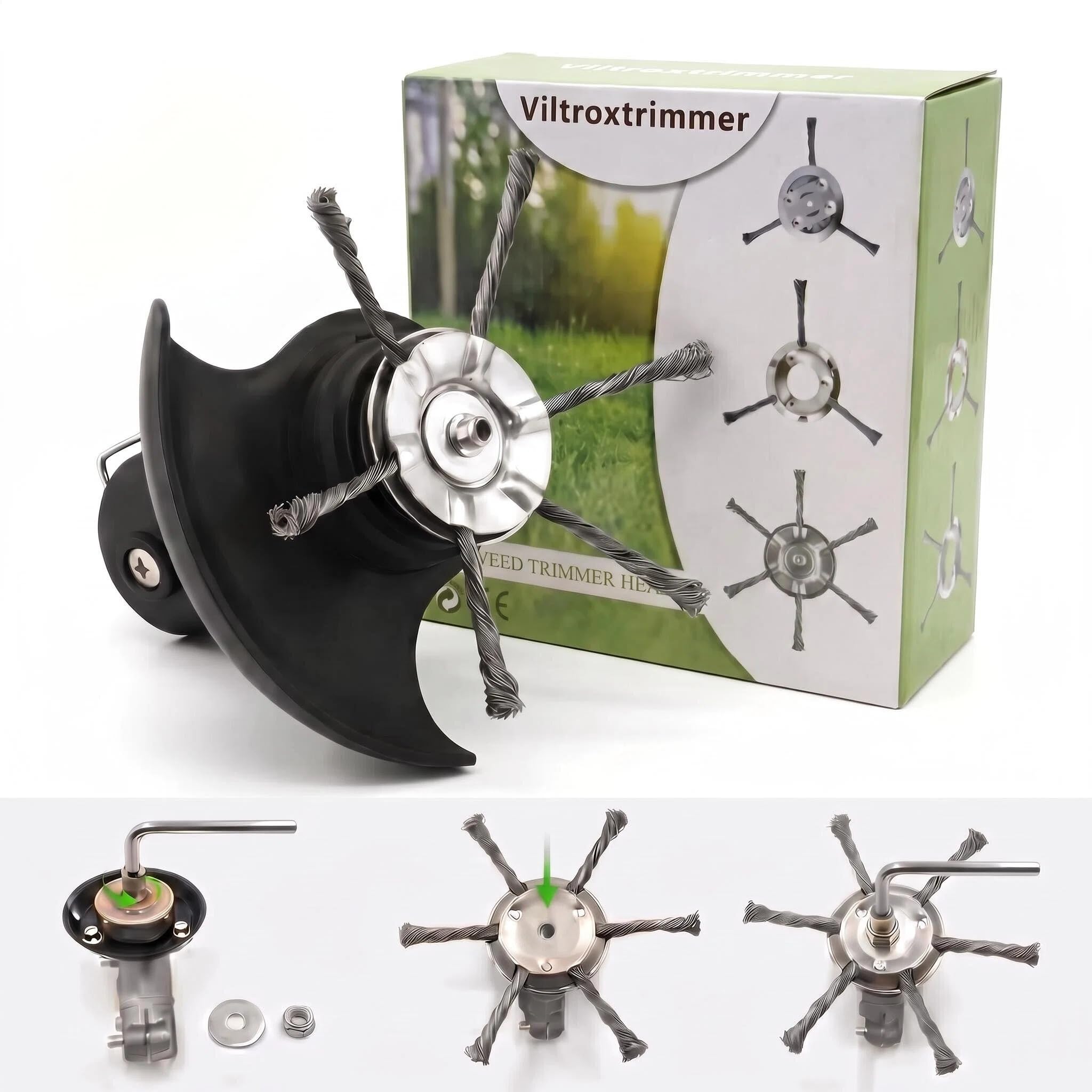Photo 1 of Viltrox Trimmer Head, 6-inch Steel Wire Rope Trimmer Heads (2-Pack)