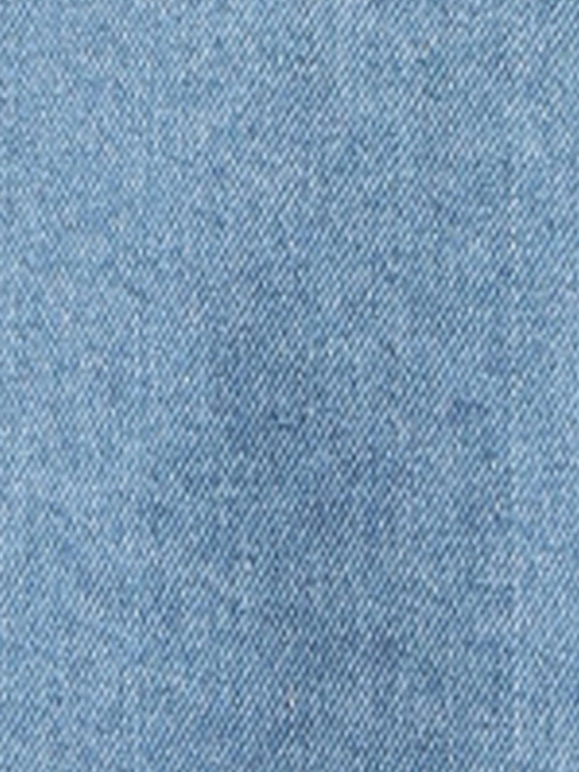 Allegra K Women's Denim Jacket Long Sleeve Button Down Pockets Casual Work Office Oversized Jean Jackets - Image 5