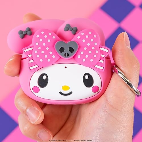 Miniatura 3 de iFace My Melody 50th and Kuromi 20th Anniversary - Funda compatible con AirPods Pro 1Pro 2, bonita funda protectora de silicona mosquetón incluido