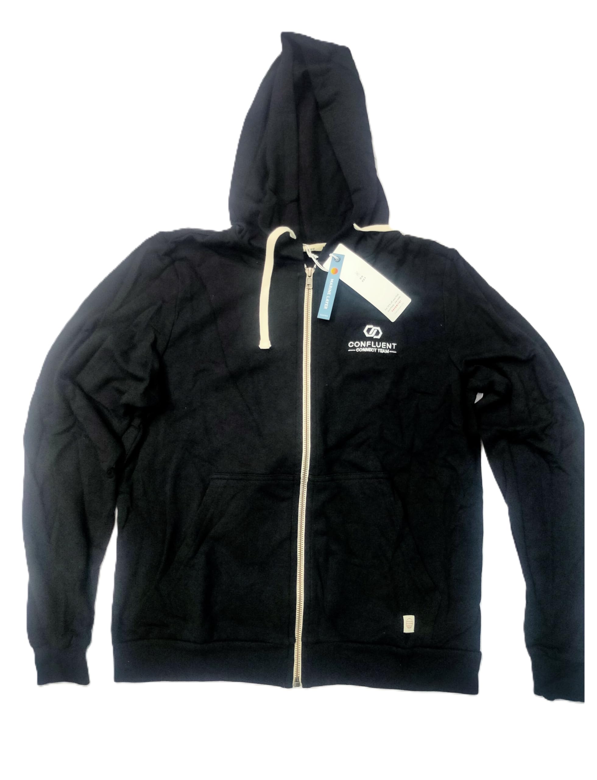 M Layer Stack Hood Embroidered Hoodie in Black Size L-picture-10