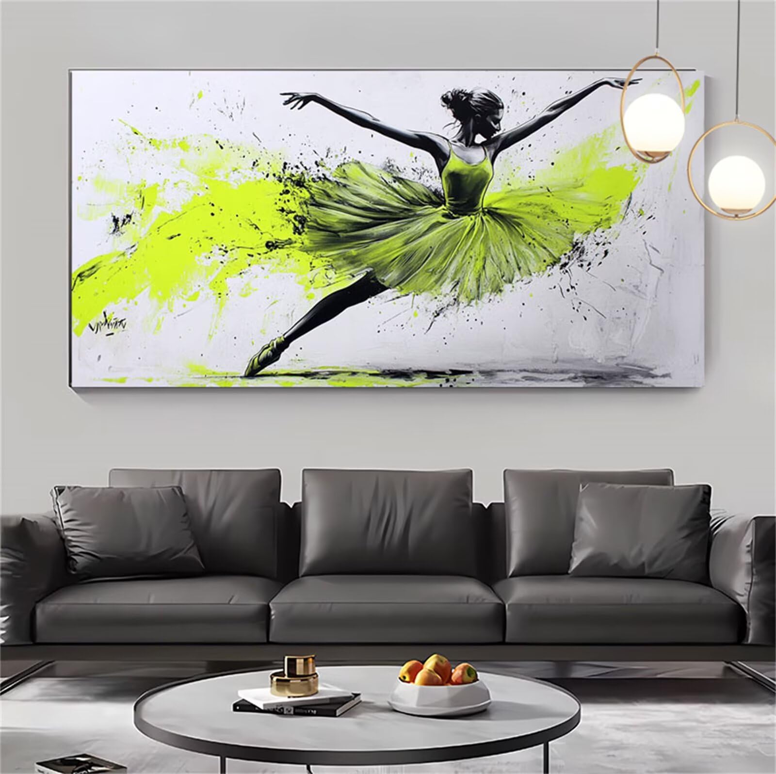 Dipingere con i Numeri per Adulti Ragazza Paint by Numbers Kit Balletto DIY Hobby Creativi Adulti,Dipingi con i Numeri con Pennelli e Acrilico,Decorazione della Parete di Casa Regalo 180x90cm S-547