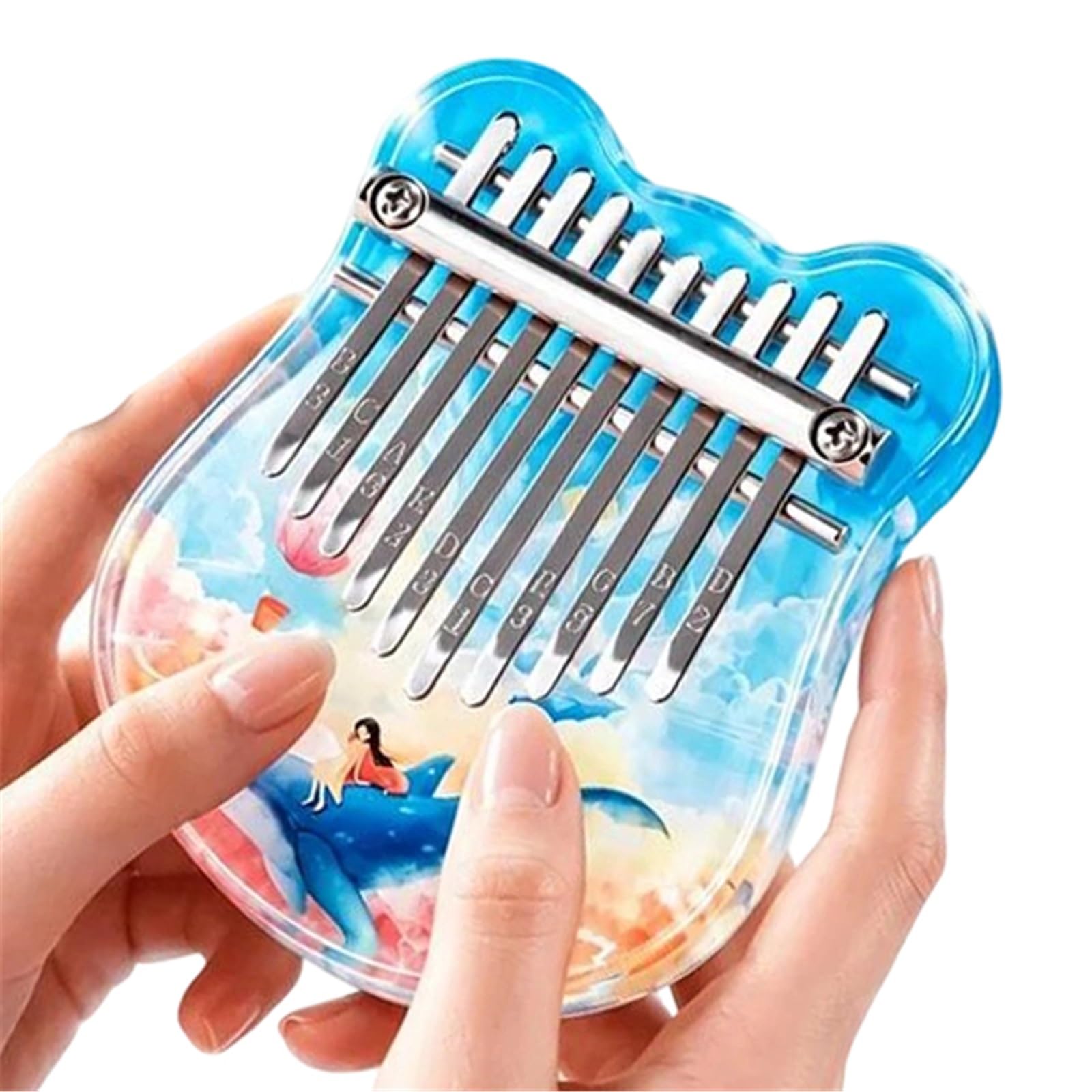 Solidna Kalimba Akrylowe Pianino Kciukowe Kalimba