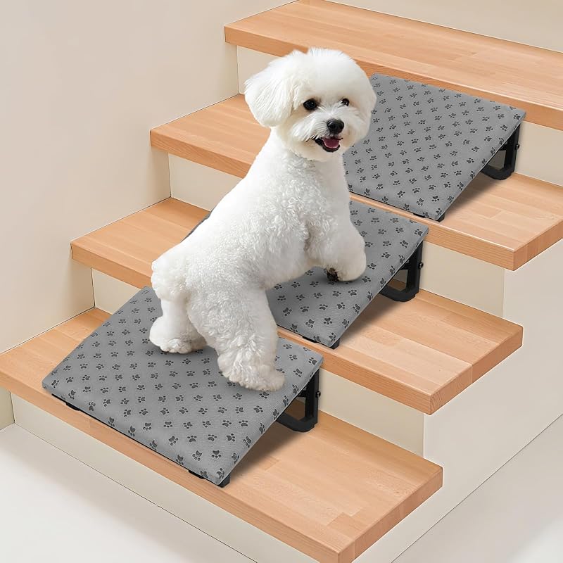 Rampa para Escadas para Cães e Gatos em Metal com Superfície Antiderrapante wpvpaw, Pacote com 3