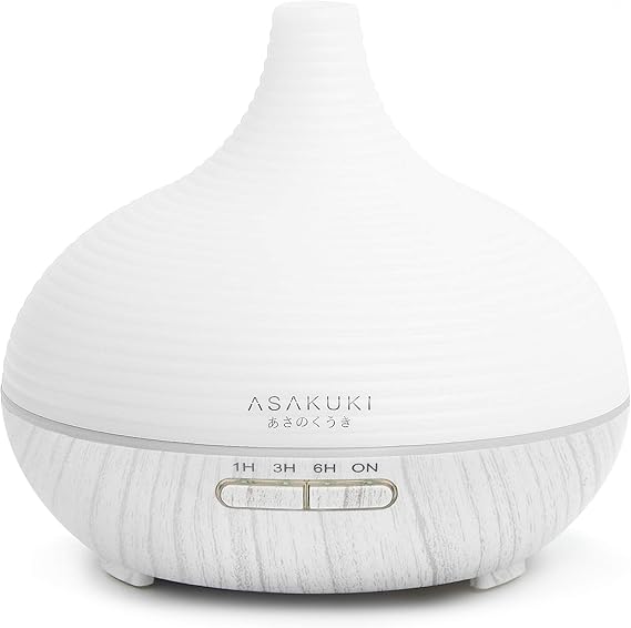 ASAKUKI 300ml Essential Oil Diffuser, Premium 5 In 1 Ultrasonic