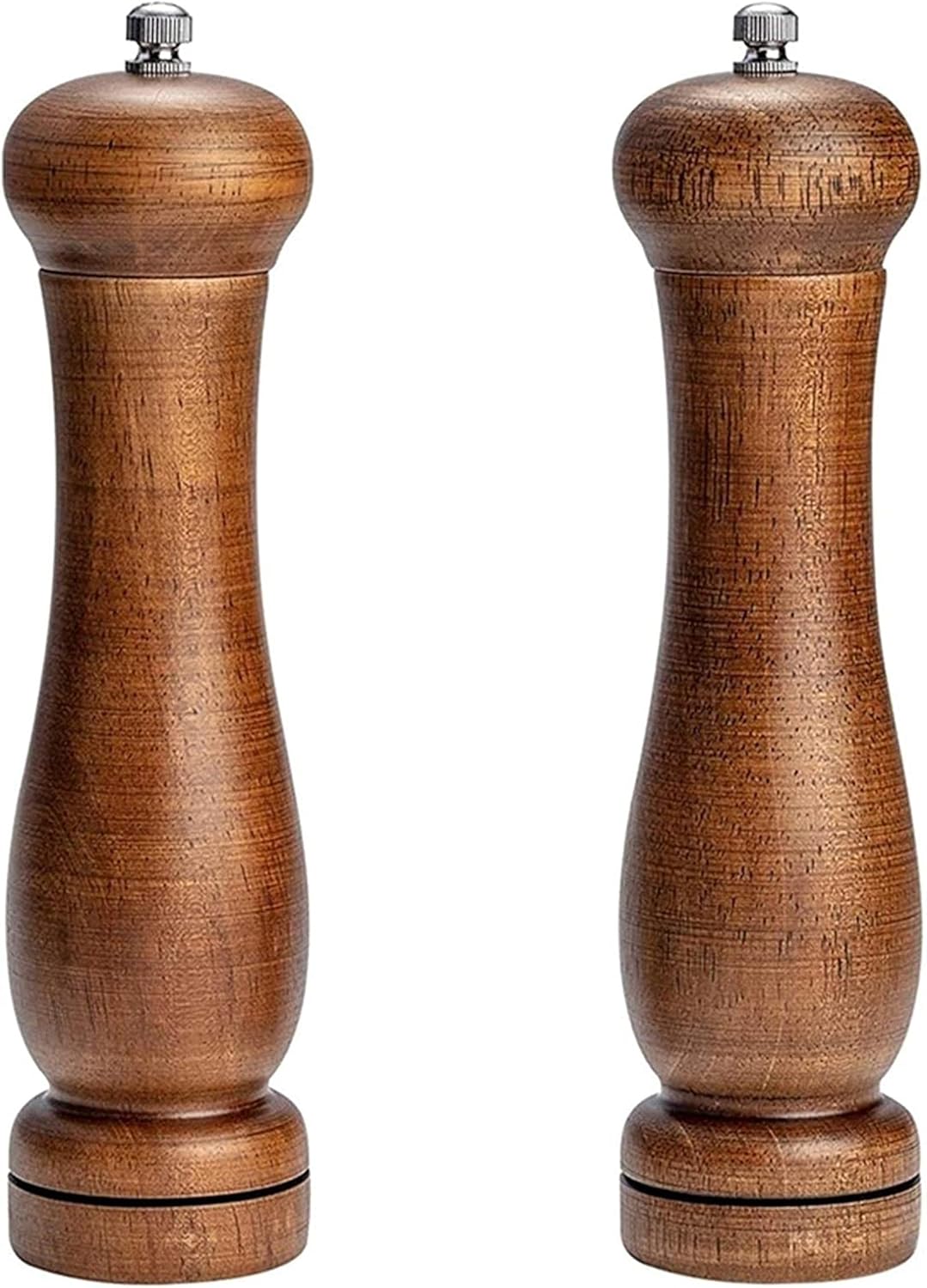 Pepper Mill 2Pcs Wood Salt and Pepper Mill Set 8 inch Antique Wooden