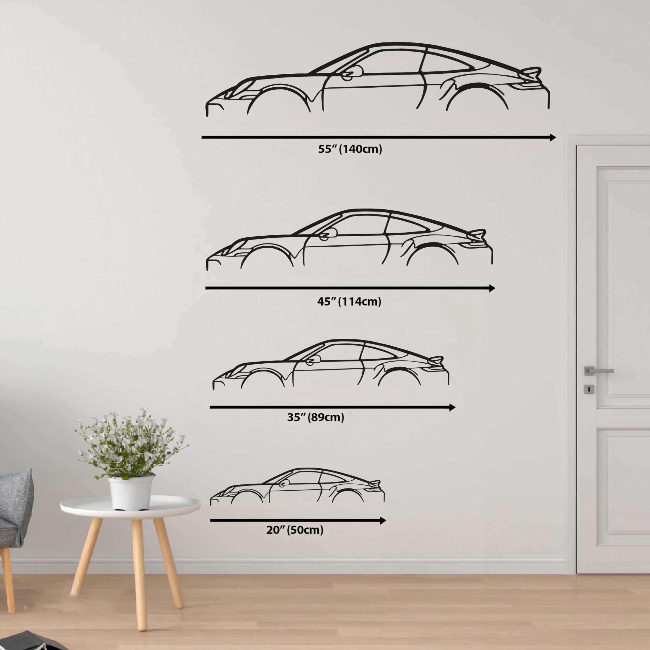 Amazon.com: DecoSoul 300ZX 1990 Model Car Silhouette Metal