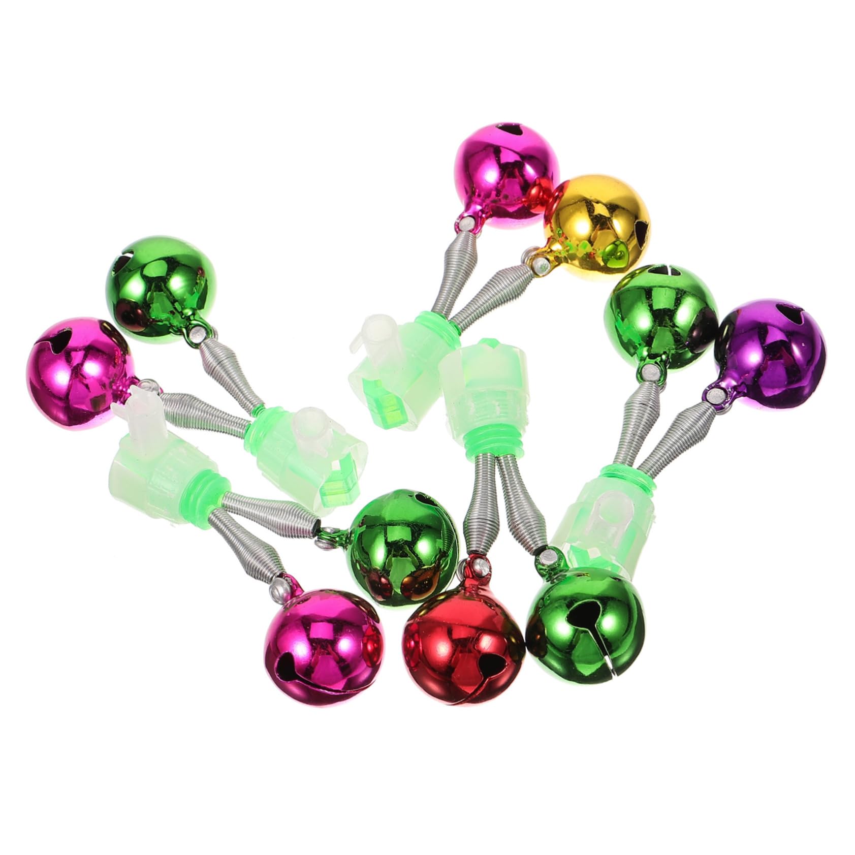 GOOHOCHY 5pcs Fishing Bells Call Bells for Bait Alert Bite Alarms for Fishing Rods Lightweight Fishing Gadgets