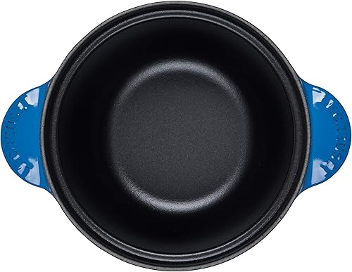 Miniatura 4 de Le Creuset Olla de arroz de hierro fundido esmaltado con tapa y inserto de gres, 2.25 cuartos de galón., Marsella