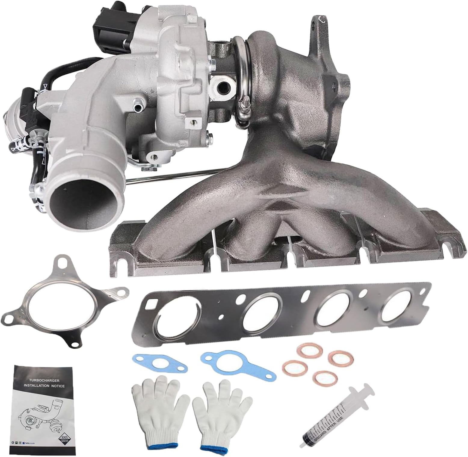 06J145713L Turbo Turbocharger K03 Compatible with VW Jetta Passat Tiguan Audi A3 TT Q3 GTI 2.0T TSI CCTA Engine (without o2 sensor hole in exhaust manifold)