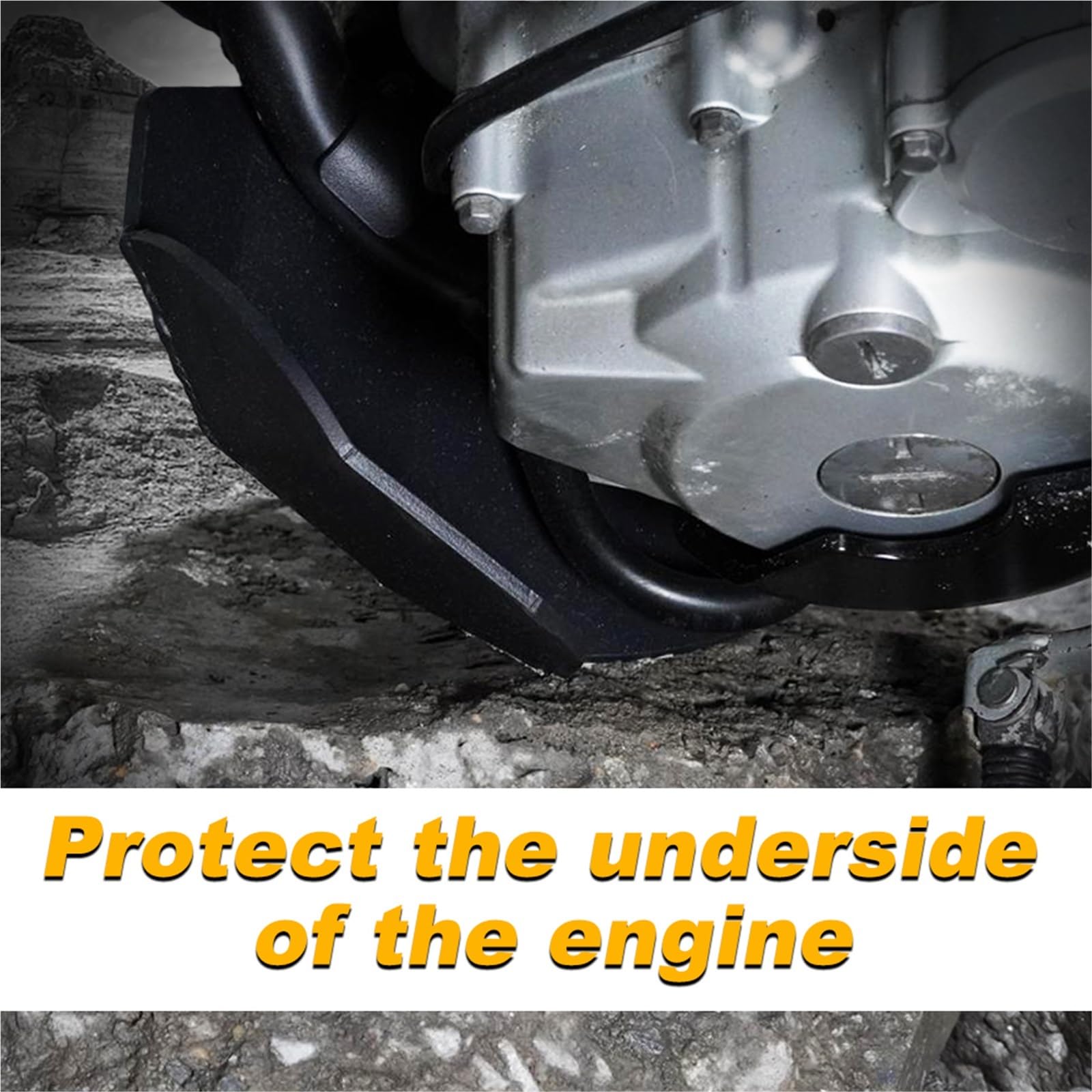 Roulette De Guidage De Chaîne Protection moteur noire pour moto Royal Enfield Himalayan 450 2024, châssis sous protection, patin en aluminium 4.0 garde de pignon