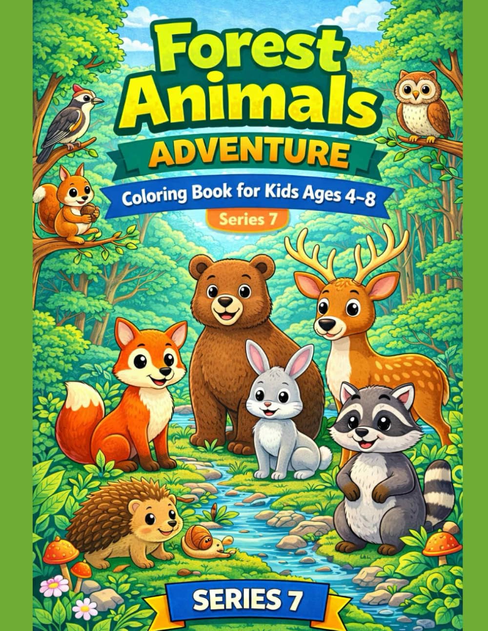 FOREST ANIMALS COLORING BOOK (Kids Coloring Adventure Series)