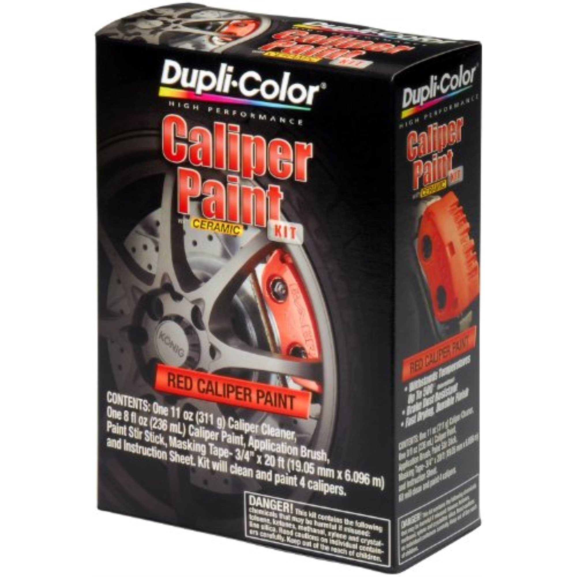 Dupli-Color BCP400 Single Brake Caliper Kit - Red
