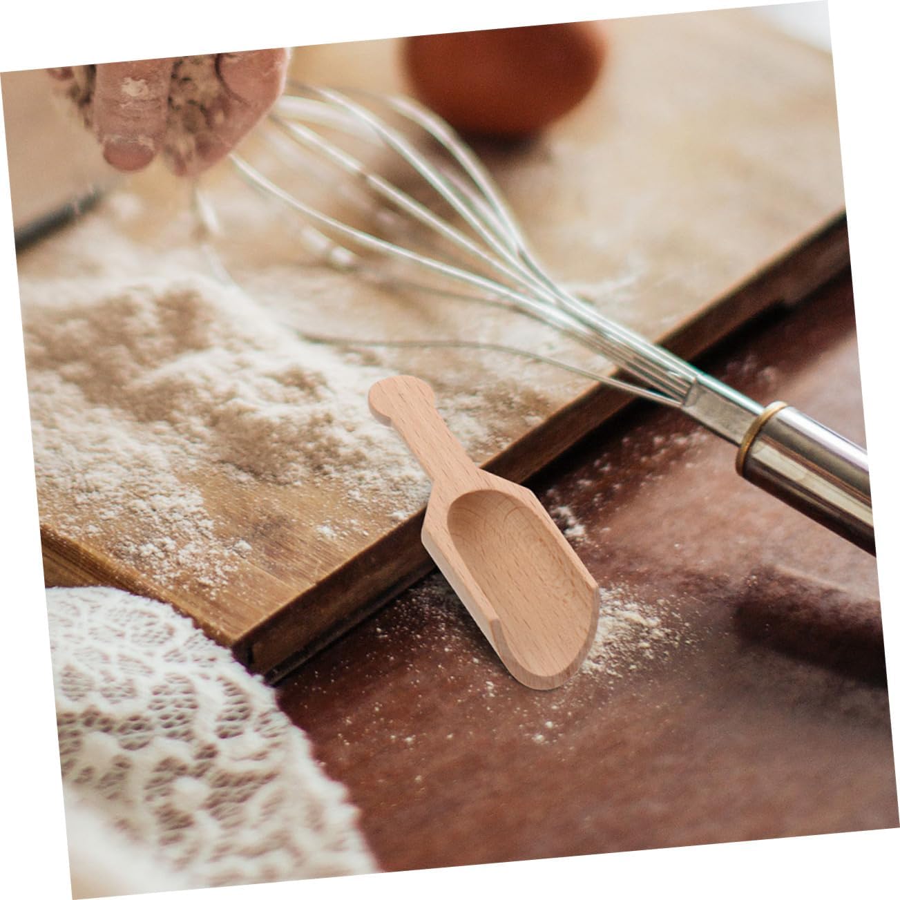 6pcs Wooden Tea Scoop Set for Loose Tea, Spice, Salt Use