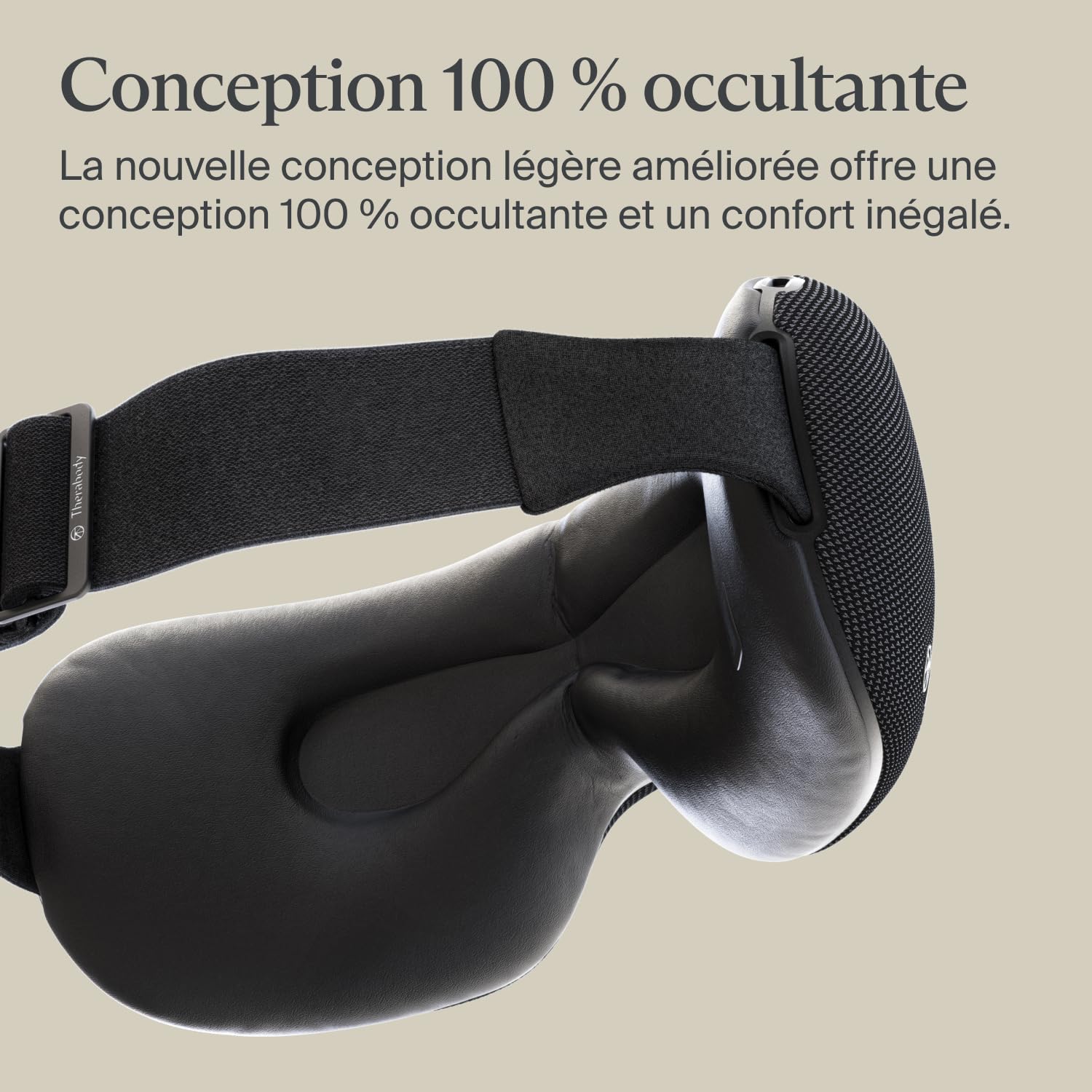 Therabody SmartGoggles 2.0 Masque Chauffant Pour Les Yeux, Masque De Sommeil Occultant & Massage Des Tempes Pour Relaxation Personnalisée - Soulagement Des Maux De Tête