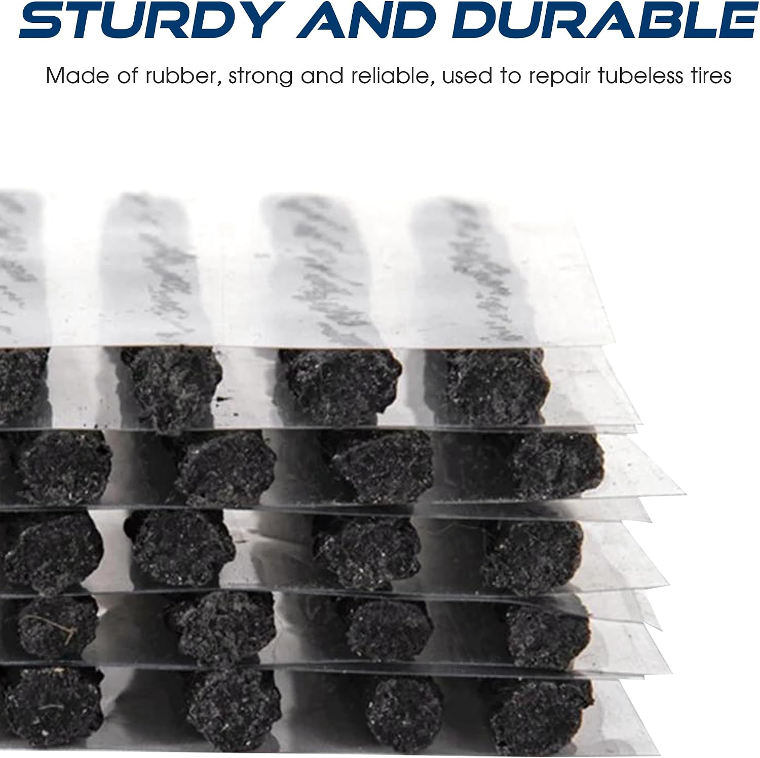30PCS Tire Plugs,Car Accessories Universal Heavy Duty Tire Repair Plugs,Automotive Tires Repair Gum for Tubeless Puncture,Suitable for Most Cars,Trucks,RVs,SUVs,Motorcycles,Bicycles,and More