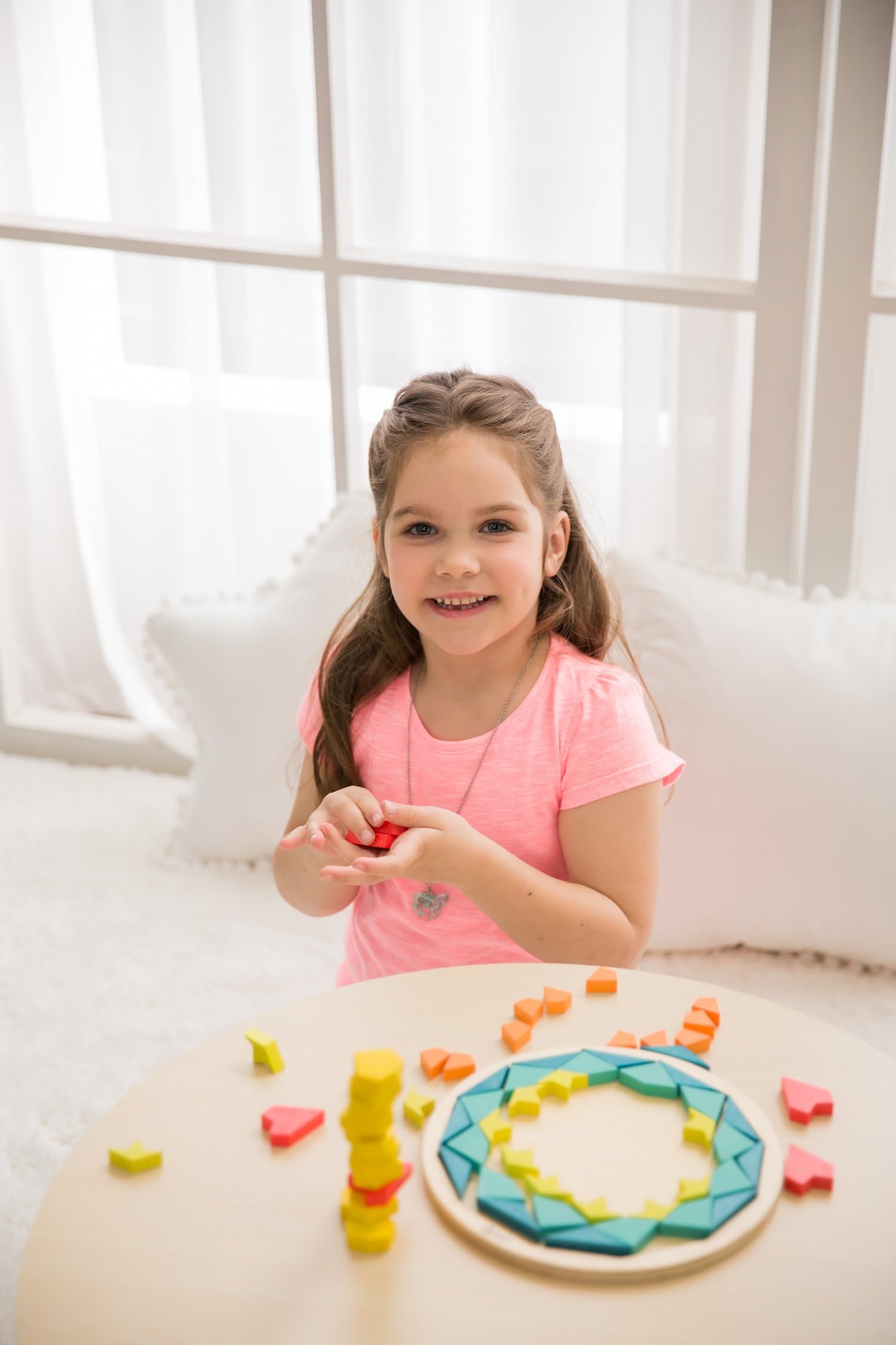 Classic World 50-tot-100-stukjes Houten Mandala Puzzel, 72 ° (1 GIOCATTOLI)