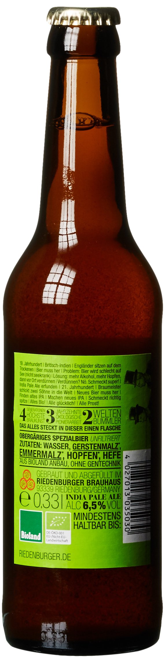 Riedenburger Brauhaus Dolden Sud IPA India Pale Ale, MEHRWEG (12 x 0.33 l)