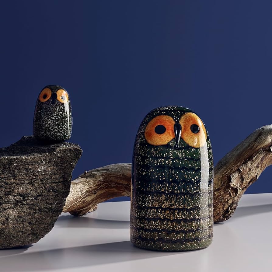 新品箱付き メンフクロウ ヒナ ブラウン  イッタラ バード バード バイ トイッカ メンフクロウ ヒナ ブラウンiittala