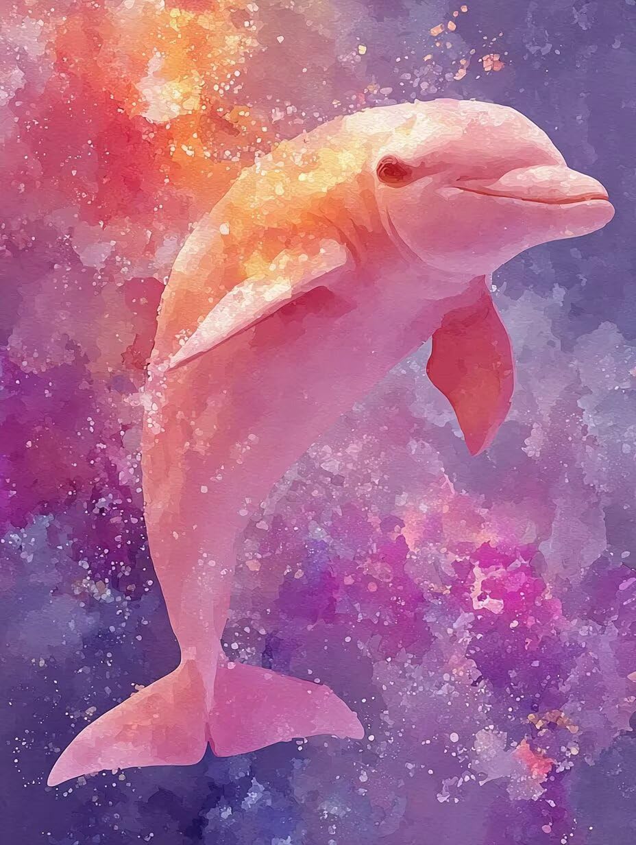SternSky zestaw do malowania diamentami 5D, delfin, dla początkujących, zestaw do malowania diamentami typu "zrób to sam", obraz diamentowy 5D, dekoracja na wiosnę, zestaw do majsterkowania typu "zrób