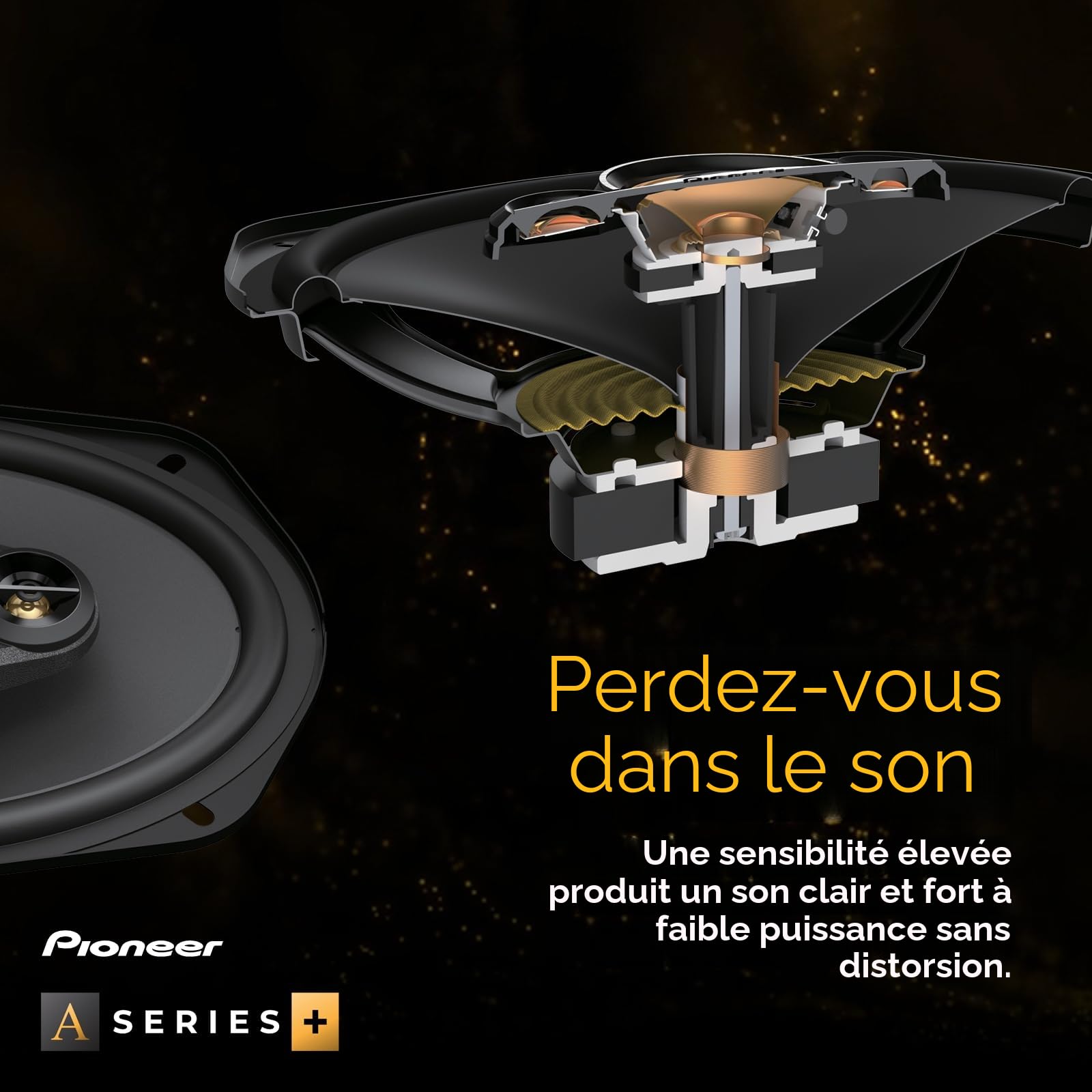 PIONEER TS-A1601C Haut-parleurs Voiture 2 Voies séparées de 16,5cm, Puissance 350 Watts