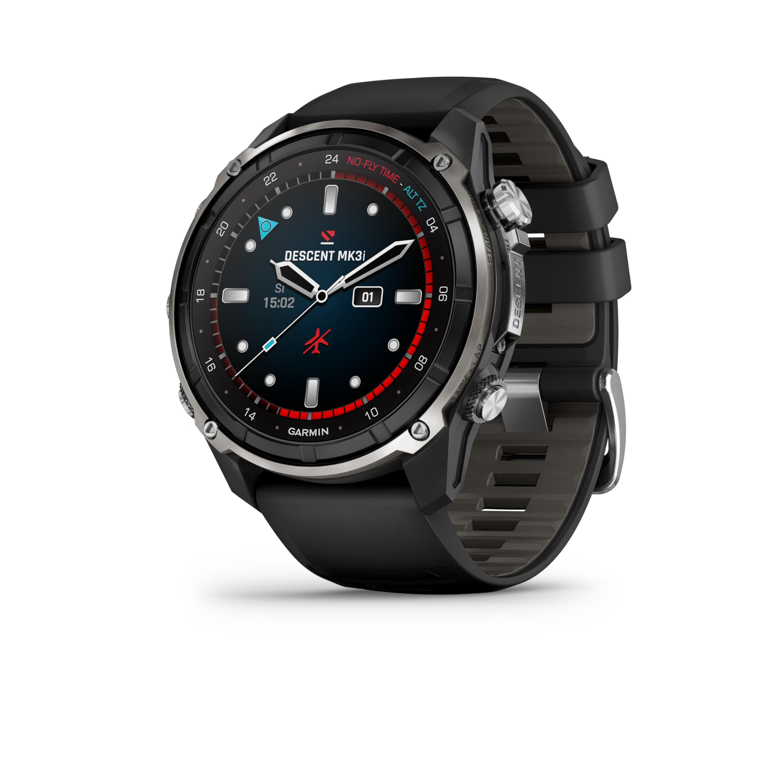 Garmin Descent™ Mk3i, Watch-Style Dive Computer, 51mm, Black/Pebble Gray